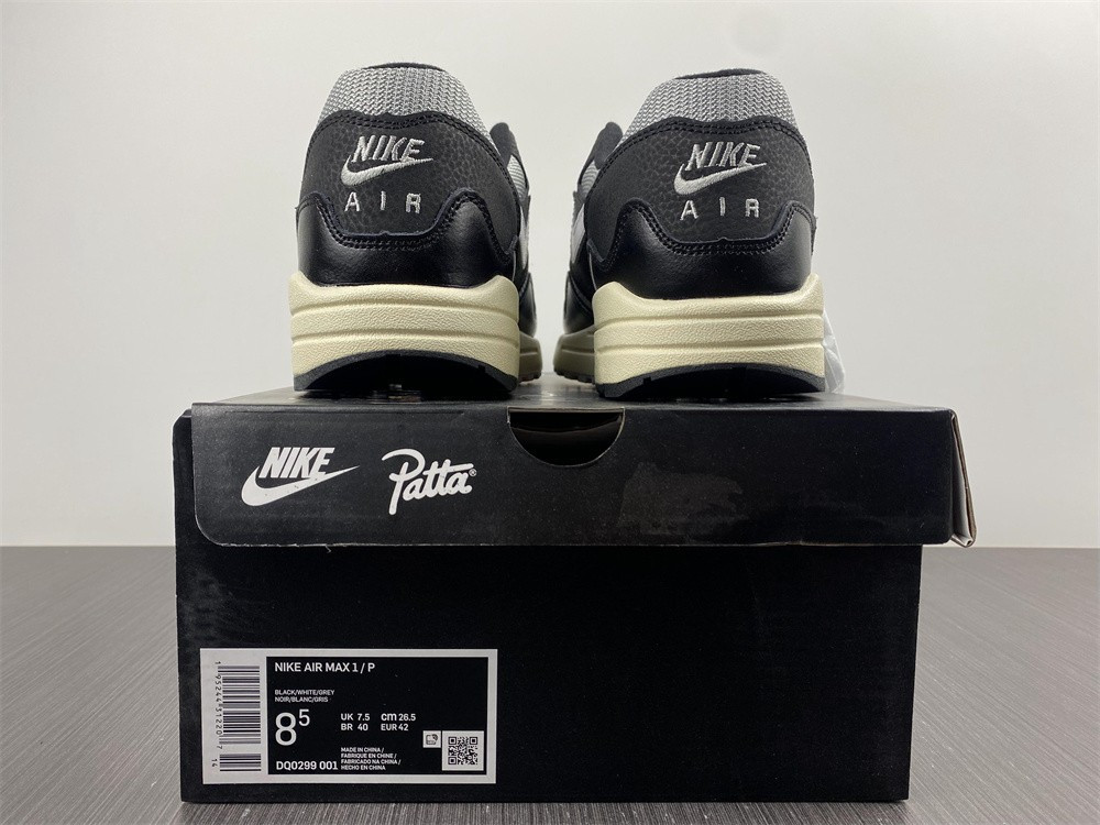 Nike Air Max 1 Patta Waves Black (with Bracelet) DQ0299-001