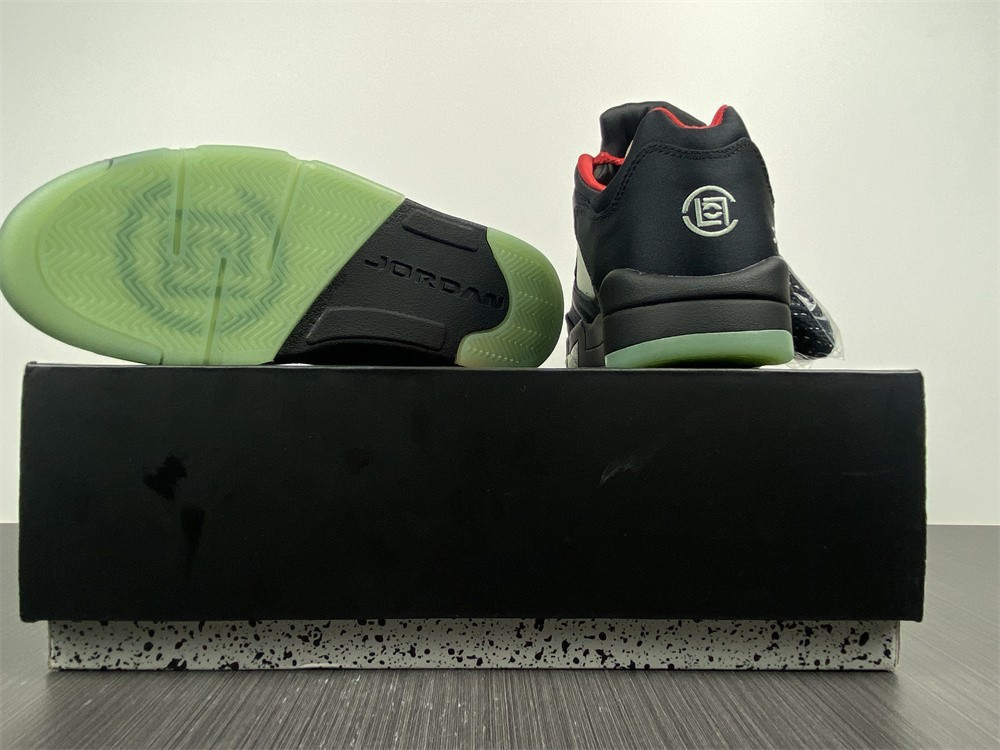Air Jordan 5 Low Black Green Red DM4640-036