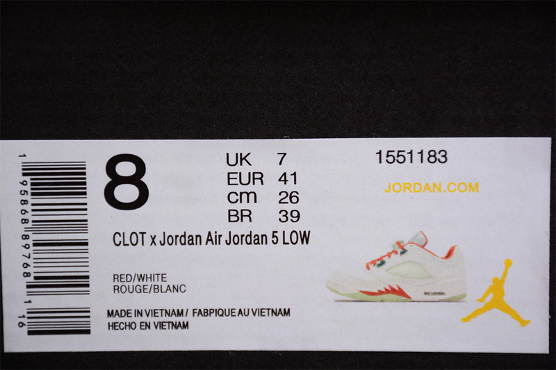 Air Jordan 5 Low x CLOT 
