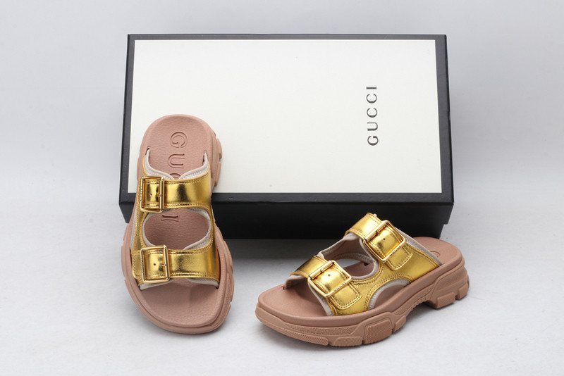 GUC LEATHER SLIDE