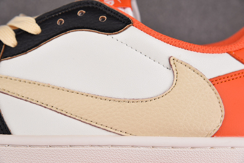 TRAVIS SCOTT X AIR JORDAN 1 LOW SAIL/WHITE/ROYAL ORANGE DM7866 - 9 82