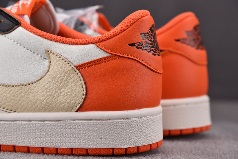 TRAVIS SCOTT X AIR JORDAN 1 LOW SAIL/WHITE/ROYAL ORANGE DM7866 - 9 82