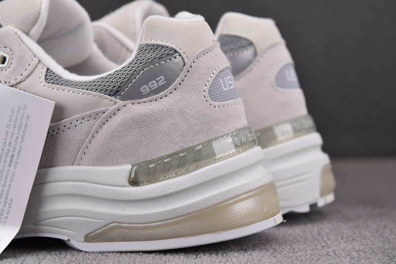 New Balance M992NC White Silver