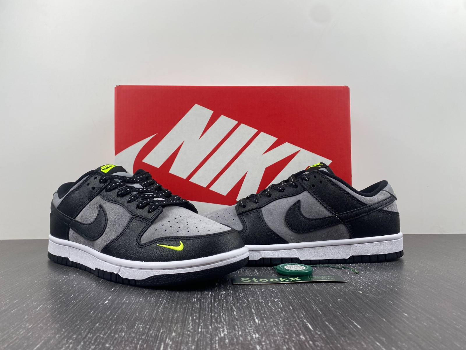 Nike Dunk Low "Black/Grey/Neon Green" FQ2205-001