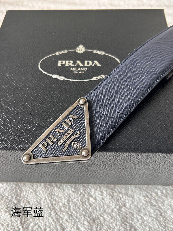 prada belt (navy blue)