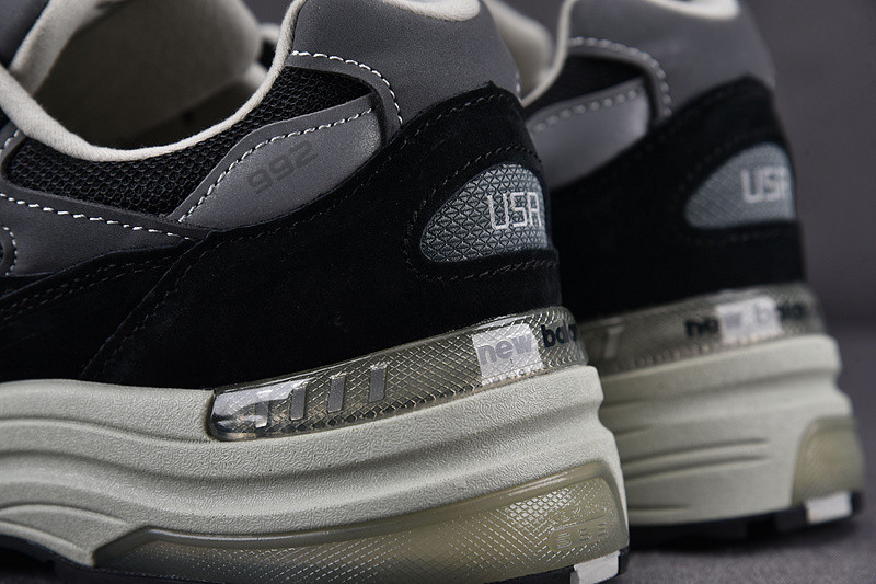 New Balance 992 Black Grey Suede M992EB