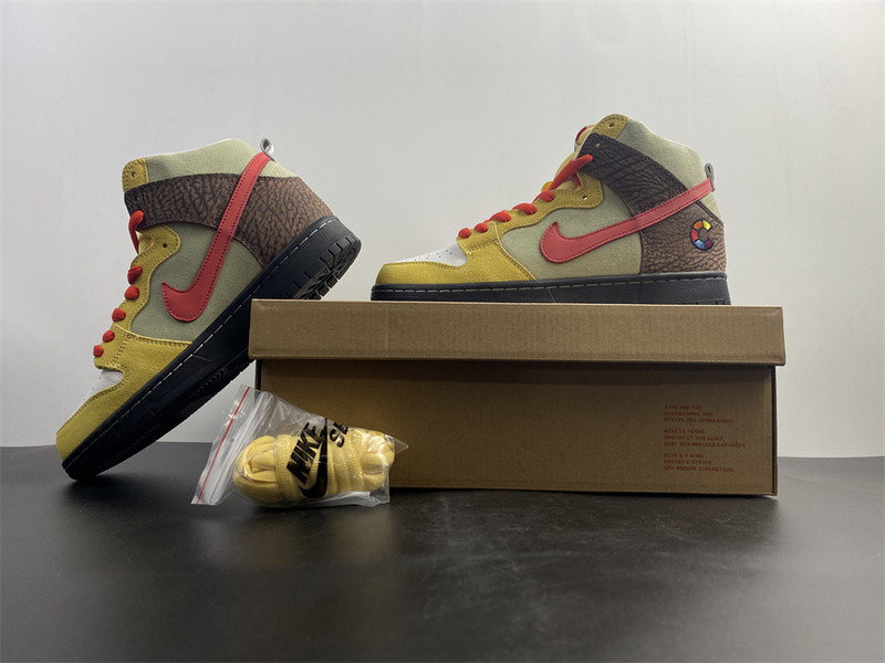 COLOR SKATES X Nike SB DUNK HIGH KEBAB AND DESTROY CZ2205-700