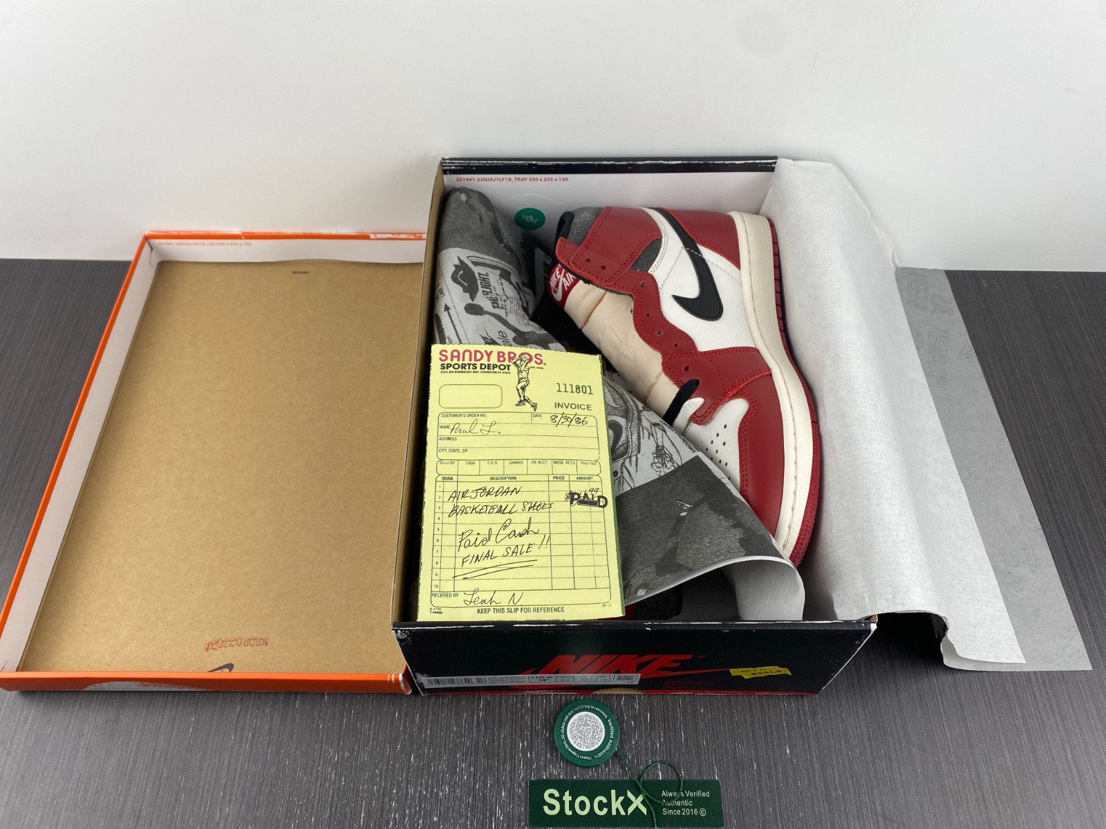 Jordan 1 Retro High OG Chicago Lost and Found DZ5485-612