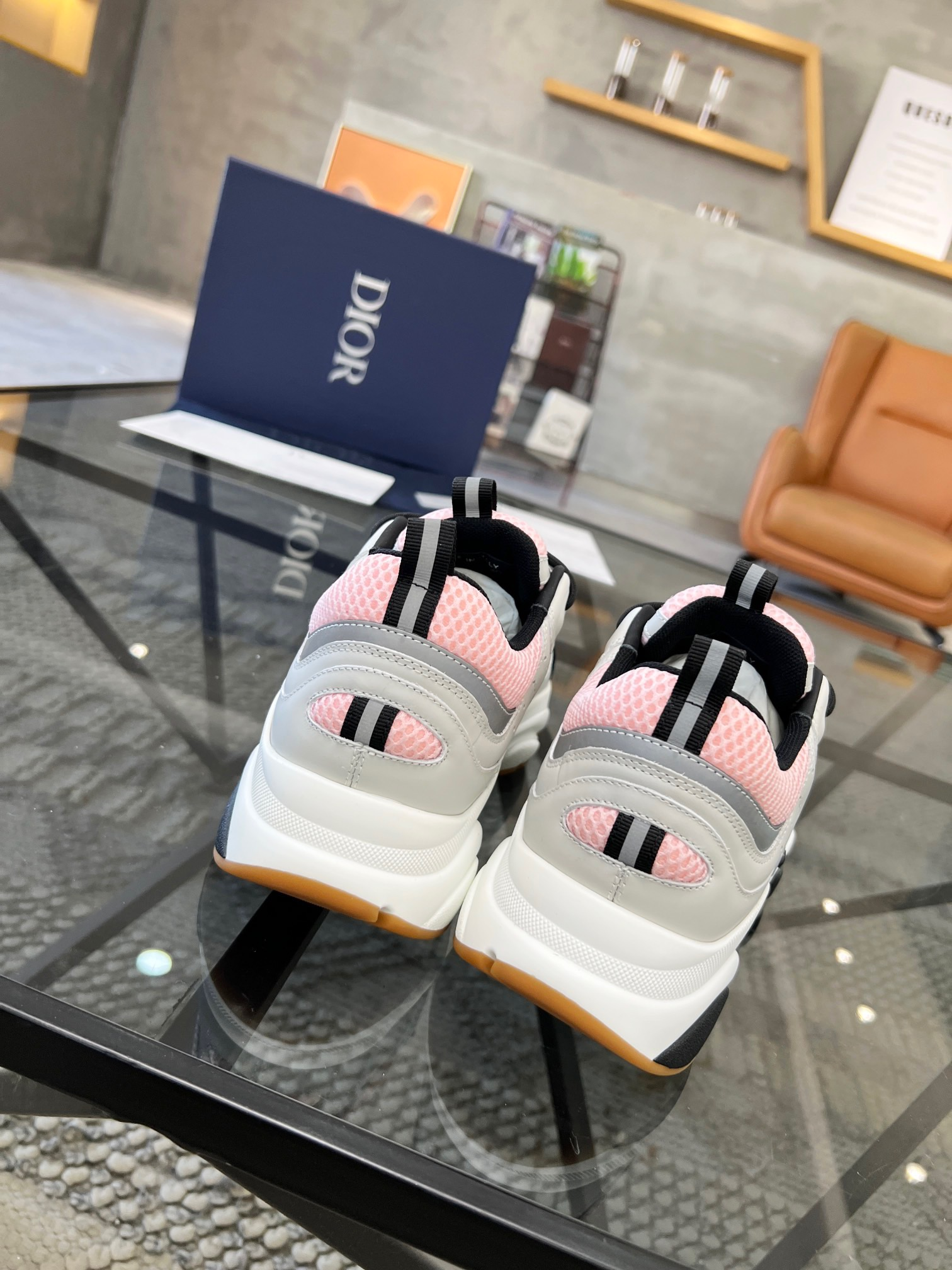 HOMME B22 TRAINER SNEAKER （Di0r B22 Pale Pink Grey）