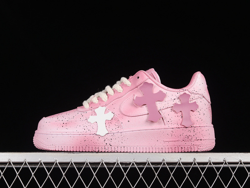 nike ch*0meHe**ts x air force 1 low 07 pink/pink/white dd8959-100