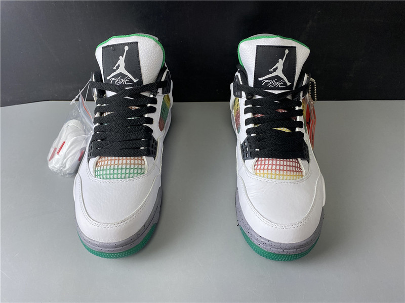 Jordan 4 Retro Lucid Green Rasta AQ9129-100