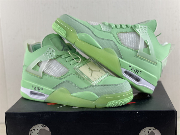 JORDAN 4 RETRO X OW GREEN
