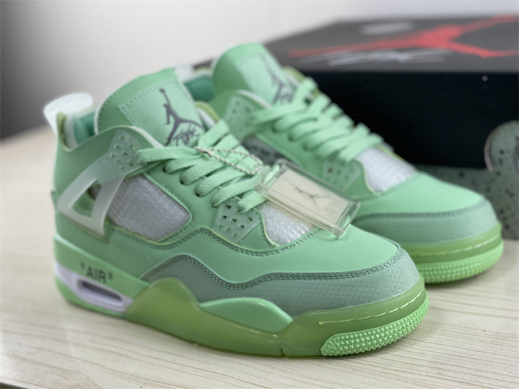 JORDAN 4 RETRO X OW GREEN