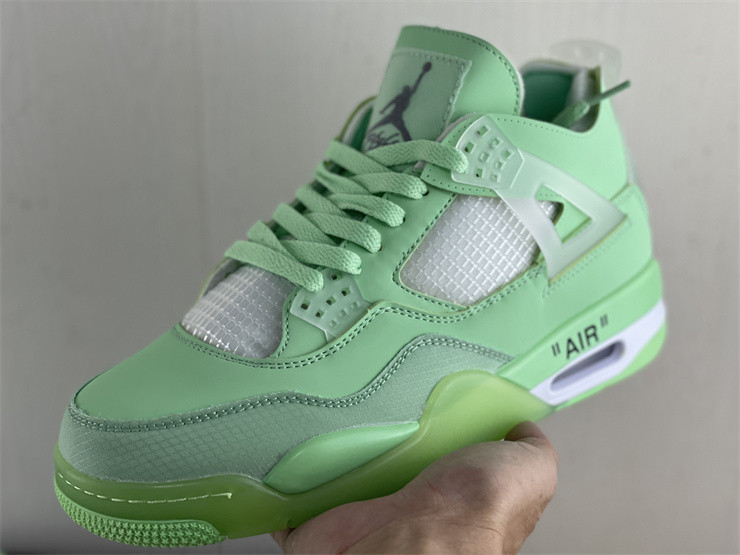 JORDAN 4 RETRO X OW GREEN