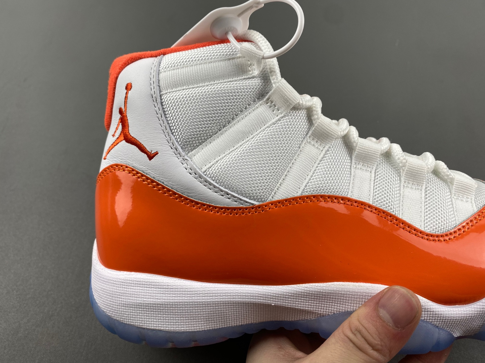 Air Jordan 11 Retro white orange