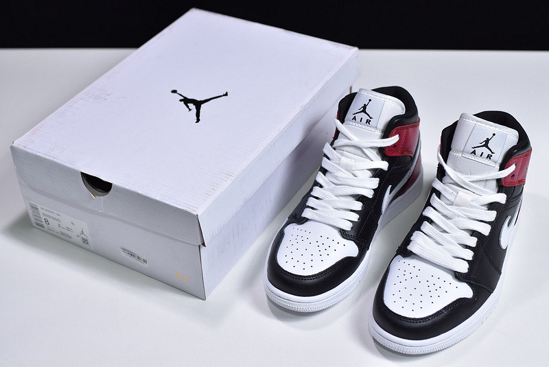 Jordan 1 Mid Black Noble Red (W) BQ6472-016