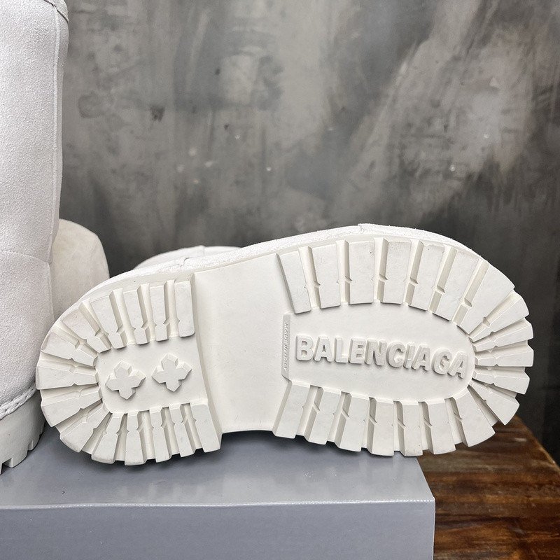 Balenciaga Alaska Faux-Fur Low Boots